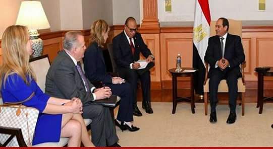 السيسي يلتقي مدير شركة بوينج الامريكية