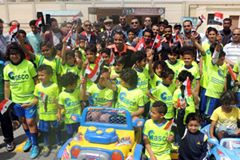 بالصور .. اداراة المرور بالسويس تنظم لقاءات توعية لاكاديمية جاسكو للالعاب الرياضية