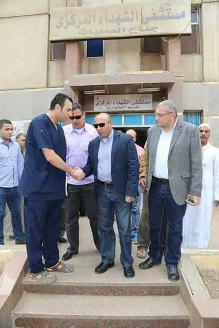محافظ المنوفية يقوم بجولة مفاجأة لمركز ومدينة الشهداء