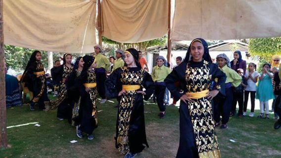 الدبكة والتنورة فى احتفال يوم اليتيم بأسيوط