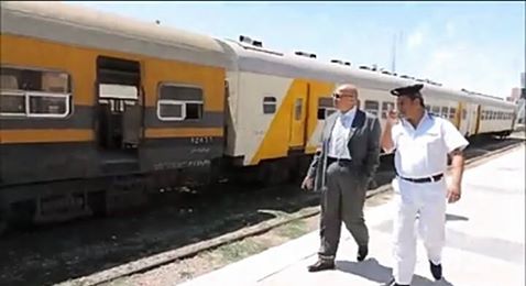 زيارة مفاجأه لمدير أمن مطروح لمحطة السكة الحديد