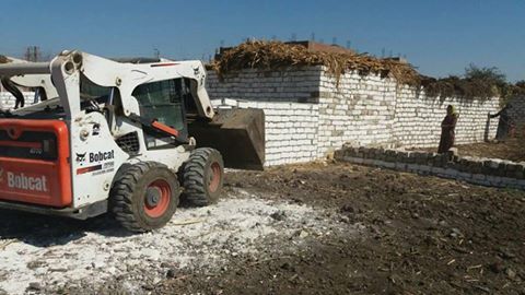 إزالة 9 حالات تعد على الأرض الزراعية بالمنيا