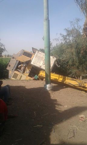 رد عمر سيف النصر على خبر إنقلاب الحفار بقرية برخيل