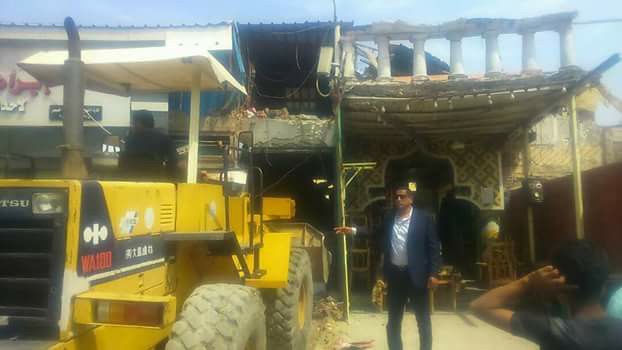 حملة اشغالات موسعة بحى غرب الإسكندرية