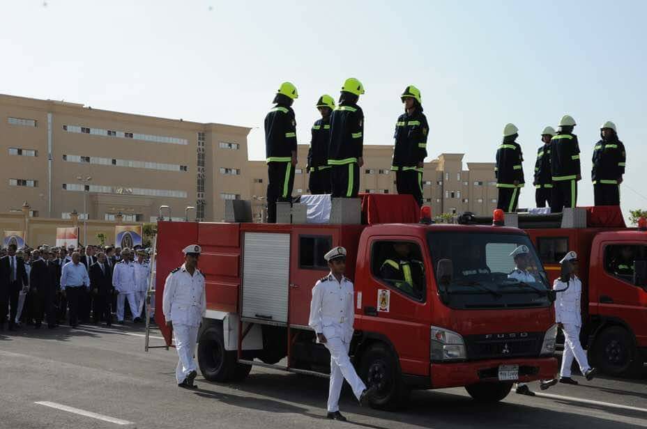 صور الجنازة العسكرية لشهداء الشرطة فى حادث مدينة نصر