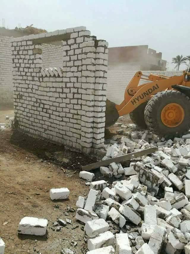 بالصور| أزالة 25 حالة تعدى على” الأراضي الزراعية ”بناصر بـ ”بنى سويف”