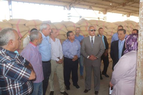 بالصور .. ”حامد” يتفقد مطاحن شرق الدلتا بالسويس لمتابعة تخزين القمح