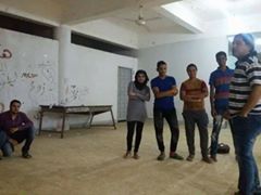 بروفات العرض المسرحى ”العنبر الثالث” لفرقة ابنوب المسرحية