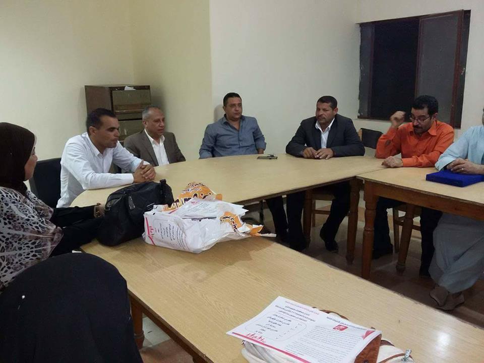 ”سلومه”  يجتمع بقيادات حزب” مستقبل وطن” بمركز الواسطى لمناقشة مشاكل المركز