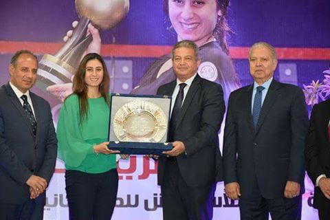 وزير الرياضة يشهد تكريم نور الشربينى بالإسكندرية