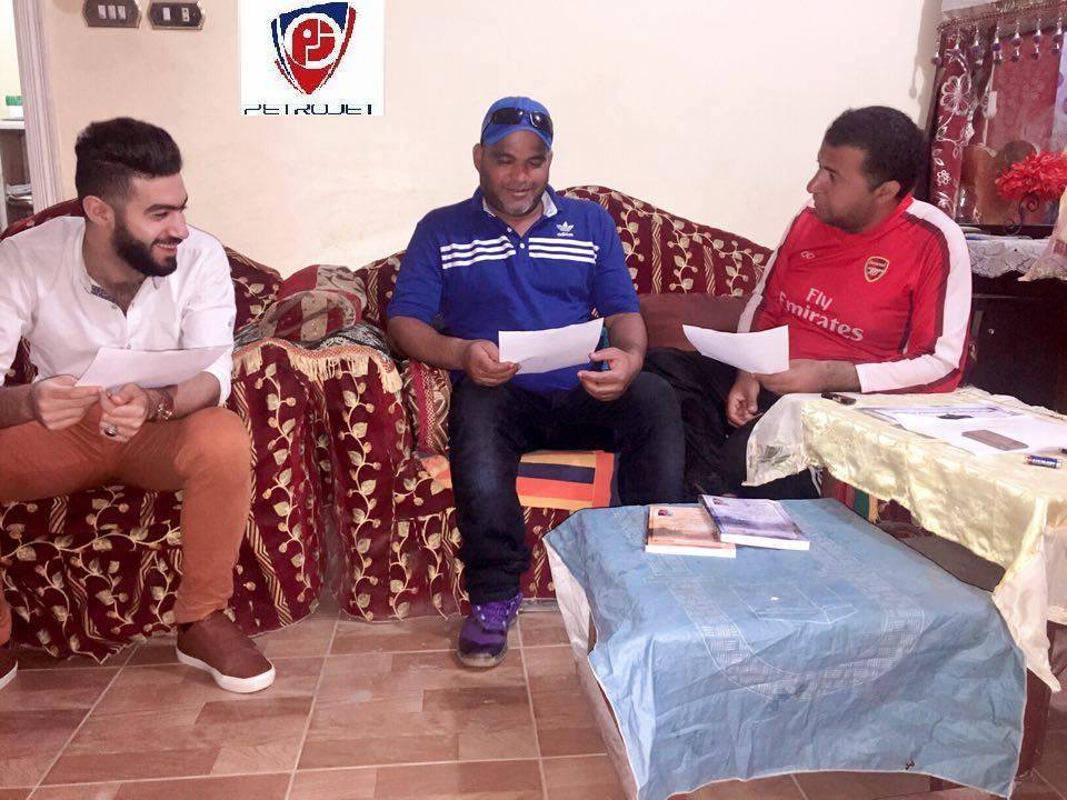 ” مهران ” يلتقي بأداري اكاديمية بتروجيت والمتحدث الاعلامي لفرع سنورس بالفيوم