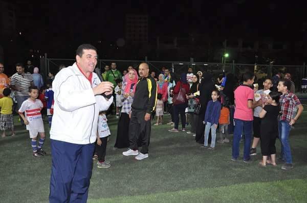 بالصور.. البنانى يفتتح الملتقى الرمضانى الاولى للرياضة للجميع
