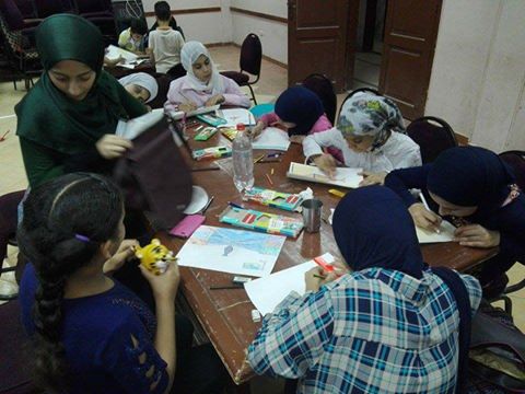 رمضان في عيون الاطفال ورشة فن تشكيلي بثقافة أبوتيج –أسيوط