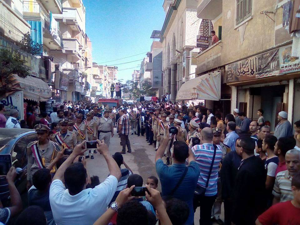 جنازه عسكرية للشهيد الوطن ابن شبراخيت بالبحيرة