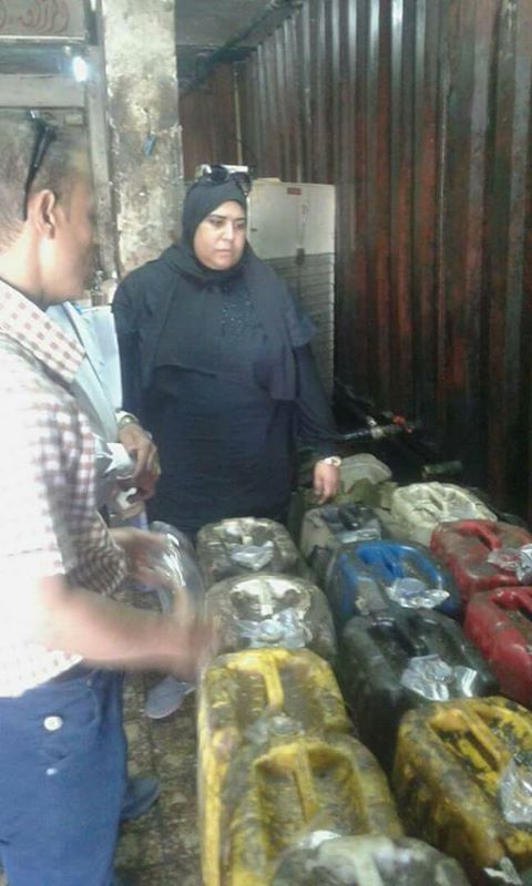 بالصورضبط 16جركل زيت و19برنيكة لبن غير صالحين للاستهلاك الأدمي بالفشن