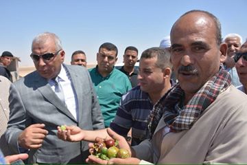 بالصور ..محافظ الوادي الجديد يتفقد أحد المشروعات الإستثمارية الزراعية