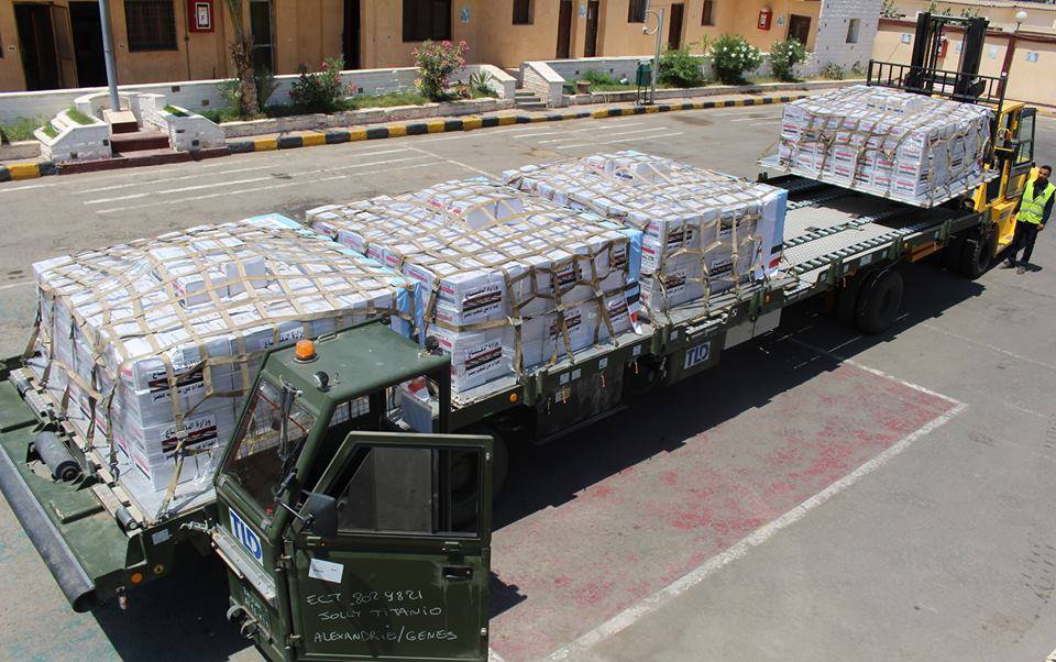 مصر ترسل دفعات من المساعدات الإنسانية إلى دولة جنوب السودان 