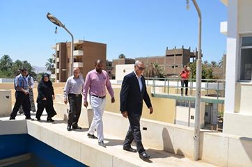 بالصور ..”الهجان”  يتابع مشروعات مياه الشرب بمركز قوص