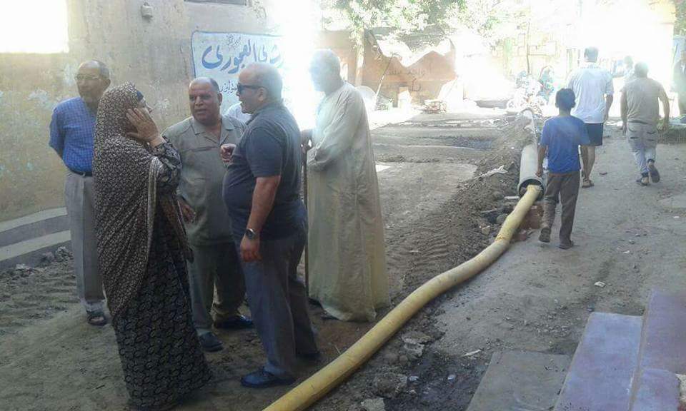 هجرس يتابع الهبوط الأرضى بالسنطة البلد