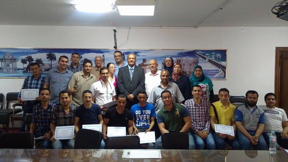 بالصور.. تدريب تحويلي لـ41 شابا وتعينهم فور تأهيلهم  بالإسكندرية