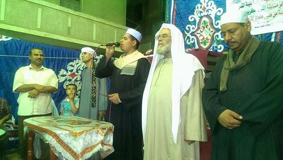 فرقة الانشاد الديني تحيي الاحتفال بليلة القدر بقرية علوان أسيوط