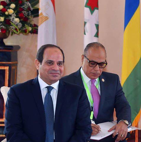 السيسى يلقى كلمة اليوم خلال أول قمة لدول حوض النيل في عنتيبي بأوغندا
