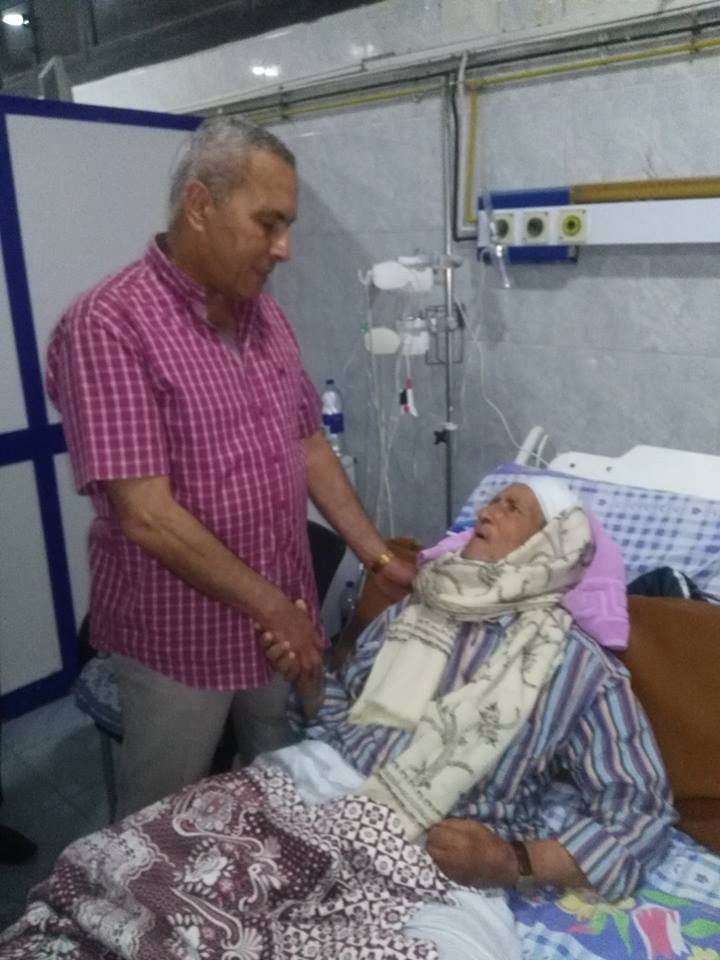 محافظ السويس يقيل مدير امن المستشفي العام خلال تفقدة غرفة العناية المركزة