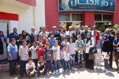 بالصور : حامد والدش يزوران دار الحنان للرعاية والرحمة وانس بن مالك ونادي الربيع