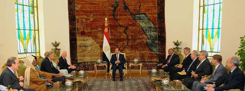 السيسى يستقبل وفد من الكونجرس الامريكى