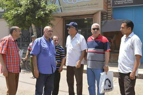 تعليمات مشددة لرئيس المدينة بمتابعة النظافة بالشوارع والميادين بالمحلة