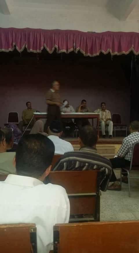 اجتماع مديري المدارس الإعدادية استعدادًا لامتحانات الدور الثاني بالفشن