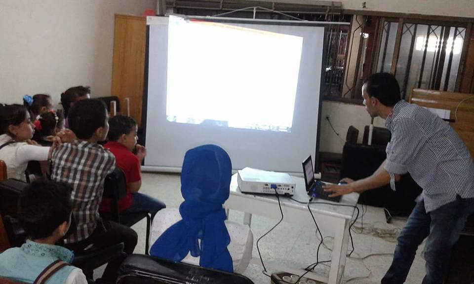 ورشة للحاسب الألى ومعرفة برنامج الكتابة بقصر احمد بهاء الدين للطفل المتخصص .