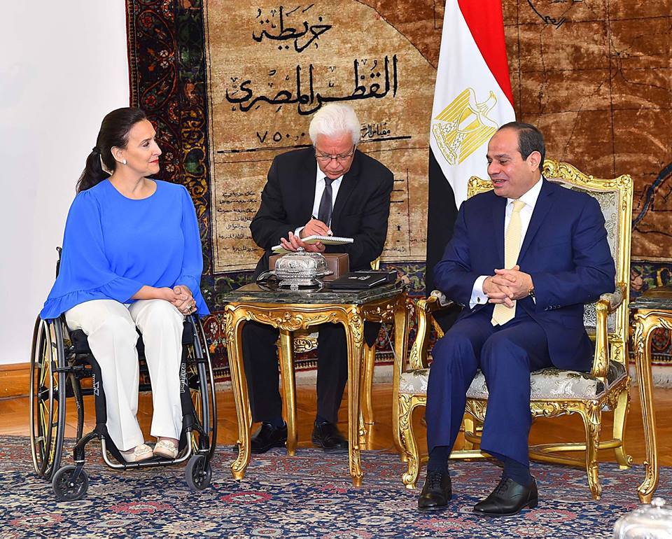 السيسى يستقبل نائبة رئيس جمهورية الارجنتين