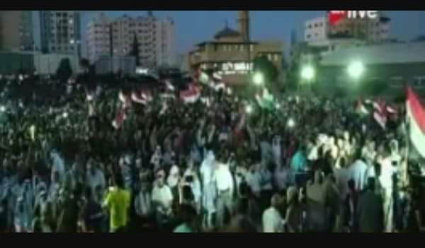 مهرجان تضامن بغزة مع مصر في مواجهة الإرهاب