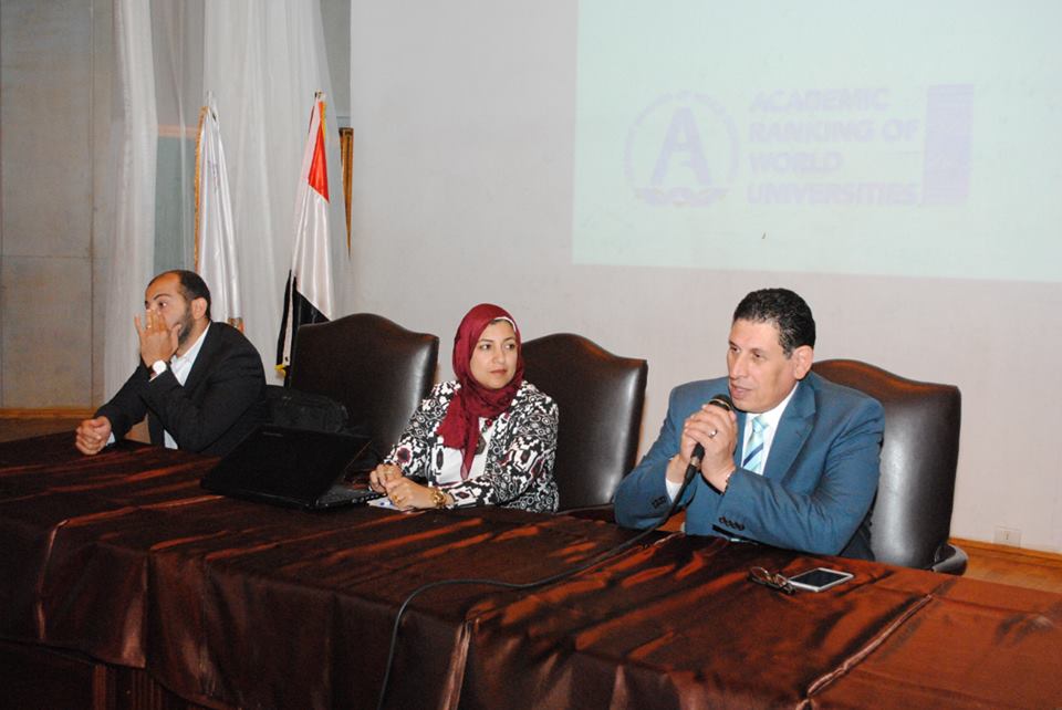 قطاع الدراسات العليا ينظم ورشة عمل حول إجراءات تحسين التصنيف العالمى للجامعة