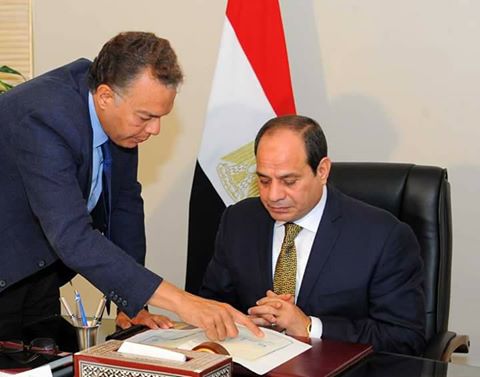 السيسي يجتمع مع هشام عرفات
