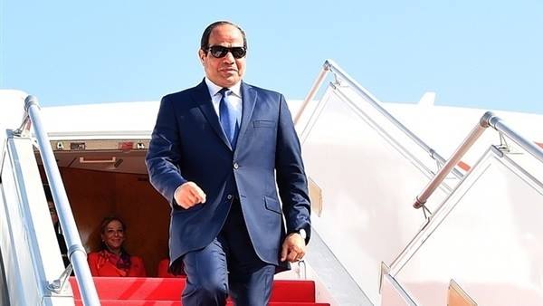 الرئيس يصل الى كيجالى فى مستهل زيارته لرواندا