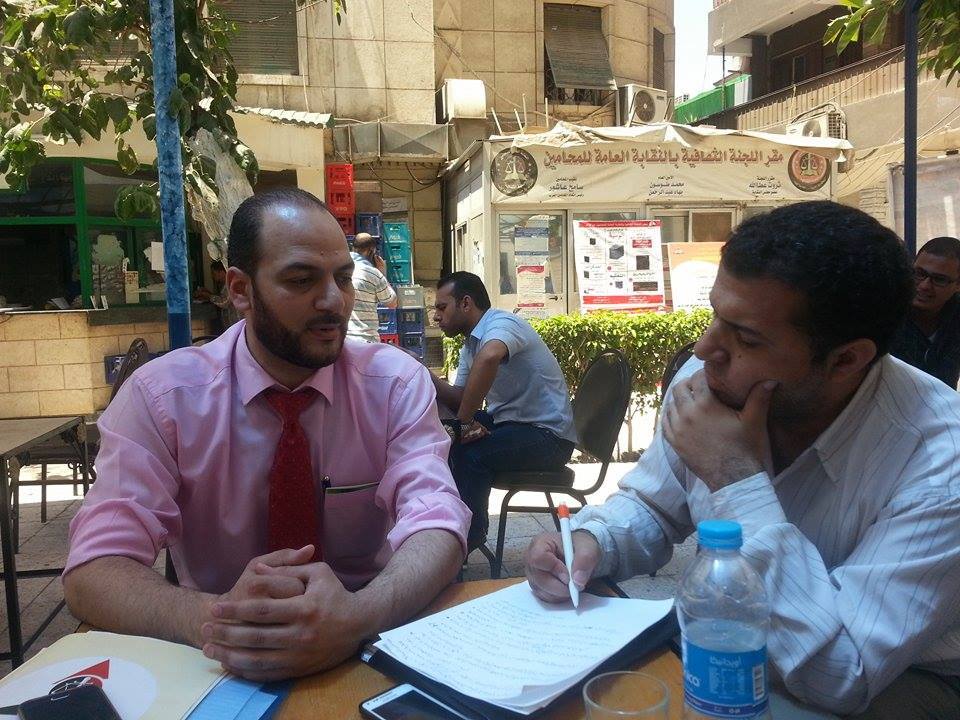 حازم طه مقررا للجنة المتابعة والتواصل بنقابة محامين مصر