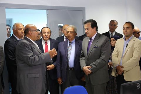 وزير التعليم العالى يفتتح أول مركز للتحكم الصناعى بجامعة النيل