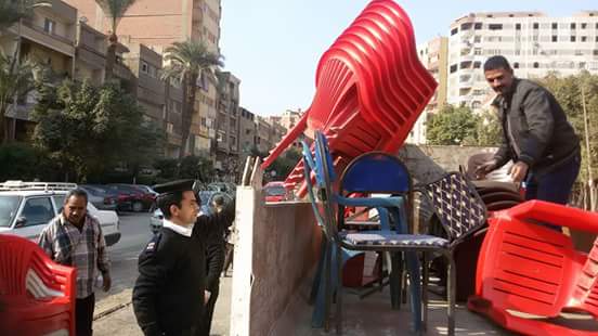 حملة مكبرة لإزالة اشغالات محطة مترو دار السلام