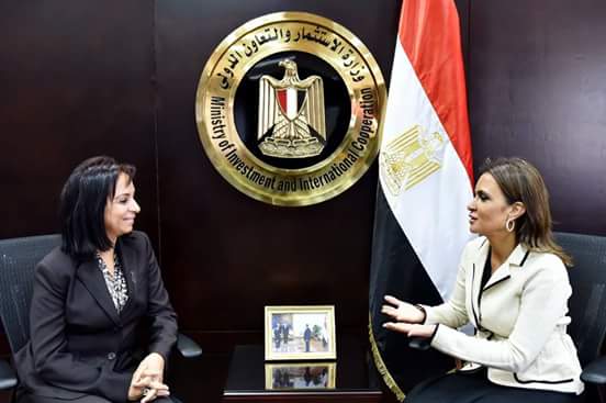 سحر نصر ومايا مرسى تتفقان على التنسيق مع مؤسسات التمويل الدولية لدعم التمكين الاقتصادى للمرأة
