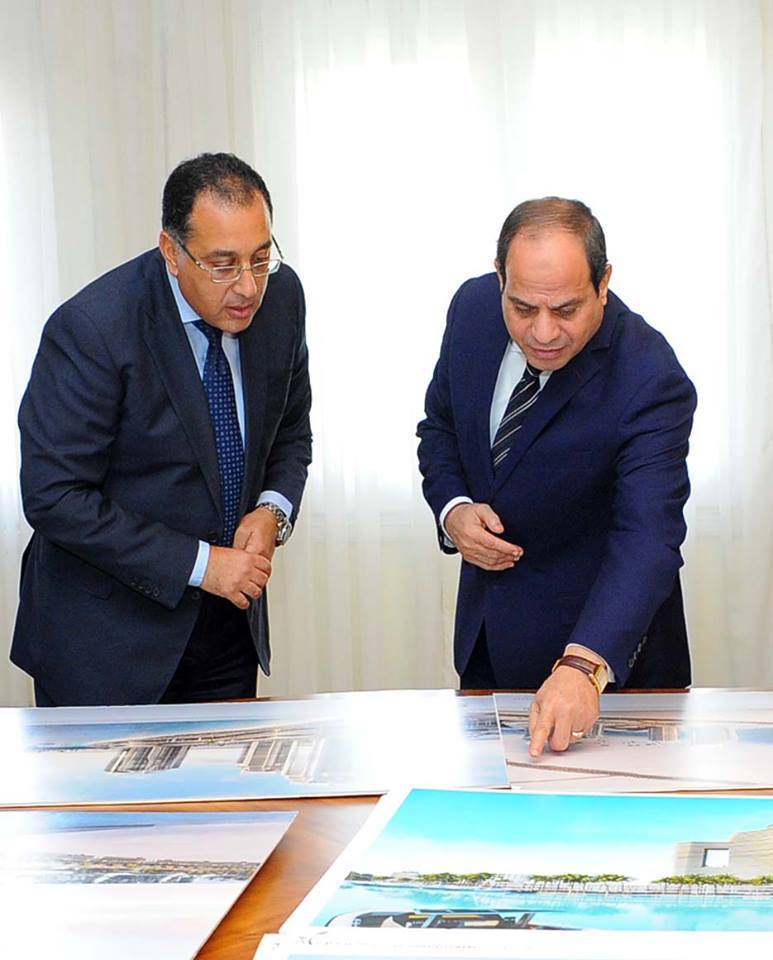 السيسى يجتمع ورئيس مجلس الوزراء ووزير الاسكان