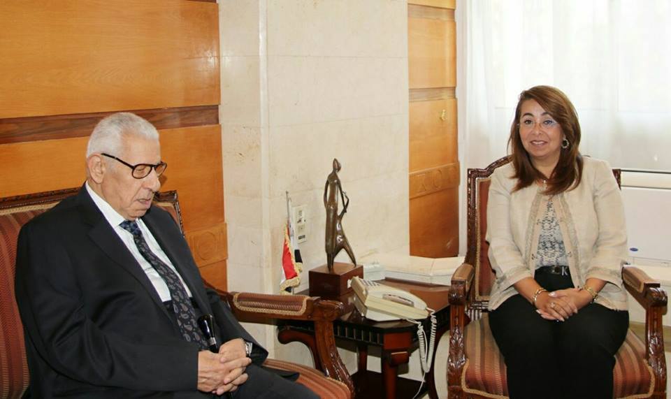 وزيرة التضامن الاجتماعي تبحث مع مكرم عبيد دور المجلس في دعم صندوق مكافحة وعلاج الإدمان