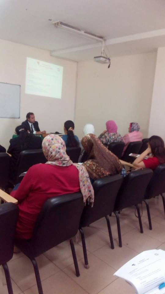 وزارة البيئة تعقد ندوات بيئية بالمعهد التكنولوجى لهندسة التشييد والإدارة.