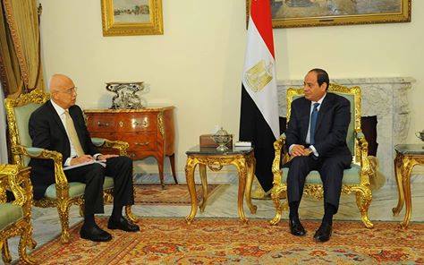 السيسى يعقد اجتماعا مع رئيس مجلس الوزراء