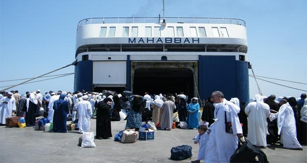 وصول و سفر 6 الاف و 623 راكب بموانى البحر الاحمر و تداول 506 شاحنة