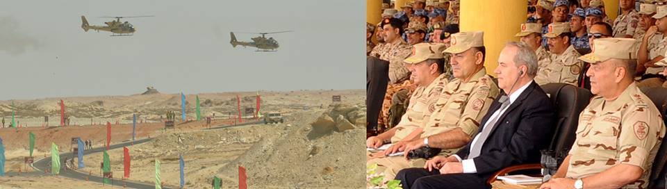 رئيس الاركان يشهدد المرحلة الختامية للتدريب المصرى الأمريكى المشترك ” النجم الساطع 2017 ”