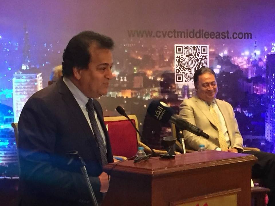 وزيرا التعليم العالى والصحة والسكان يفتتحان فعاليات الملتقى الدولى للقلب والأوعية الدموية