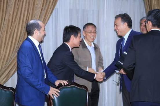 وزير النقل يلتقي وفد هيئة موانئ سنغافورة P S A وذلك لبحث سبل التعاون بين الجانبين