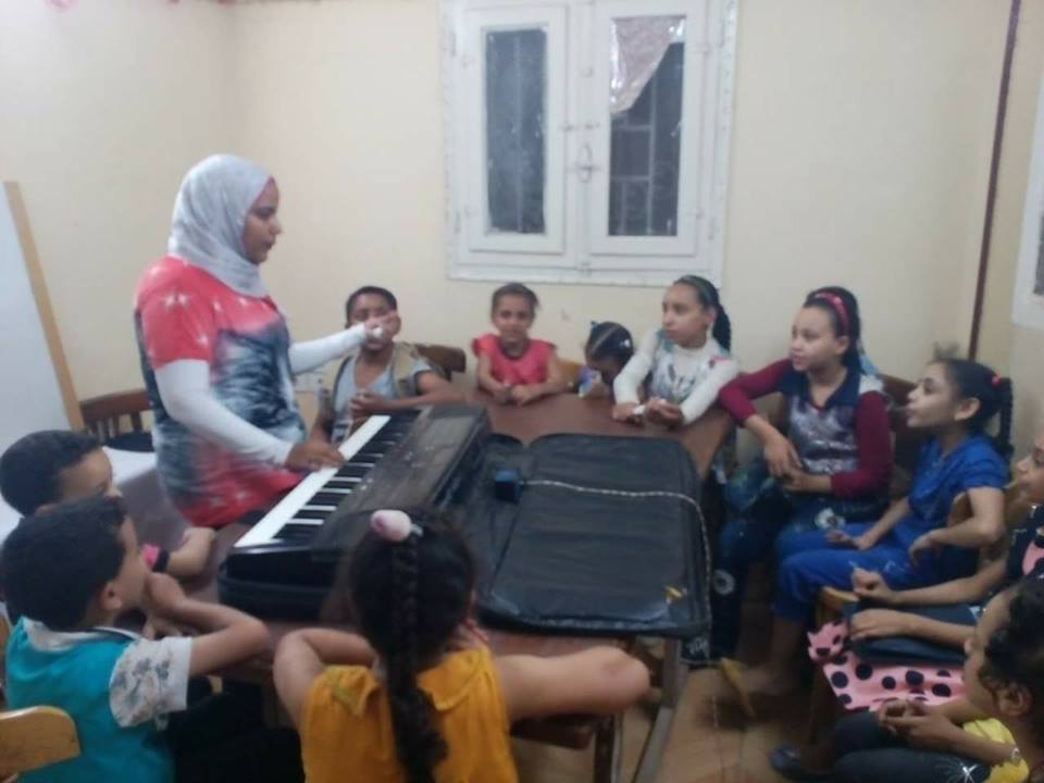 تدريب الرواد على الموسيقى بثقافة صدفا أسيوط